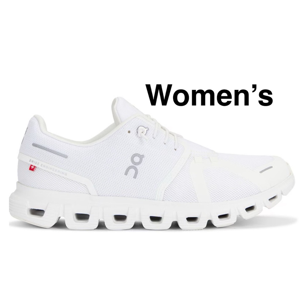 On Running Cloud 6 unique color, White / White athletic Sneakers ☠️Original box